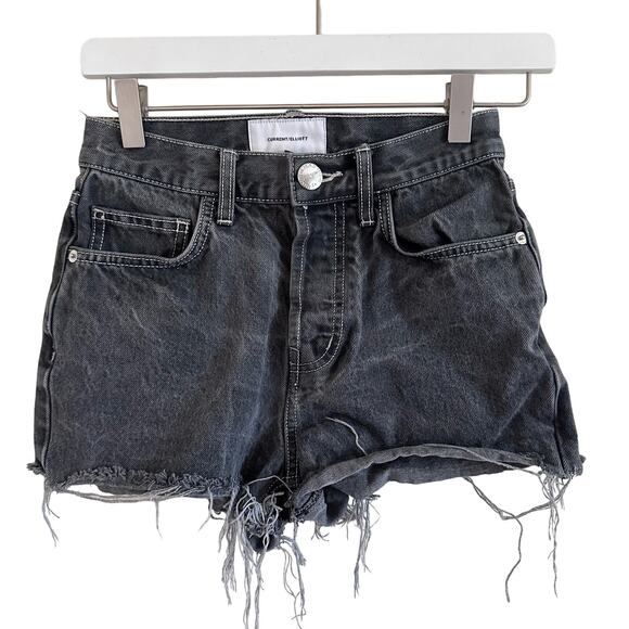 Current Elliot Acid Wash Button Fly Raw Hem Shorts Size 24 - Picture 1 of 10